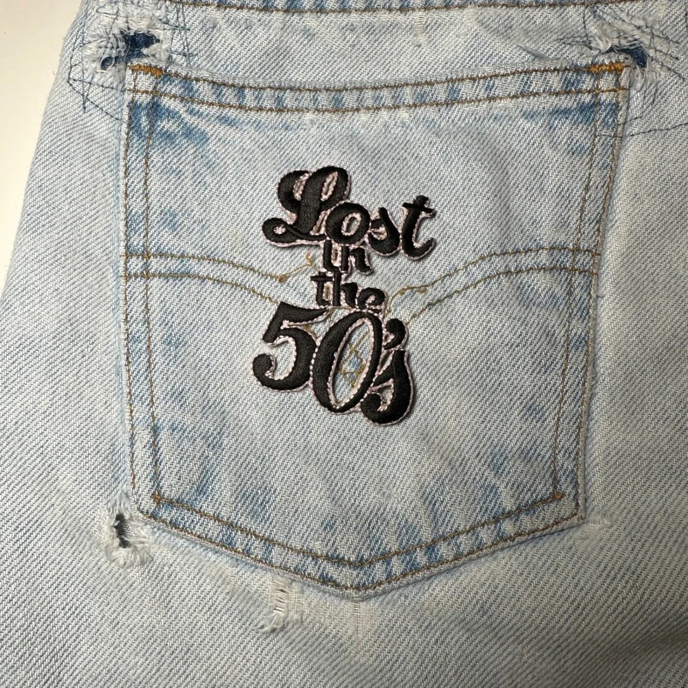 Lost in the 50s Iron‎ On Patch Applique Embroidered Retro Vintage Style